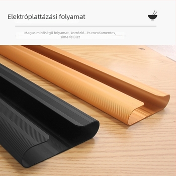 Alumíniumötvözetből készült boros pohár tartó, falra szerelhető, felülről rögzített, modern letisztult stílus, tömeg 134 g