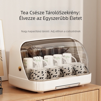 Pohártartó tárolóállvány - műanyagból, modern minimalista stílus, 2024-es bevezetés, tömeg 1000 g