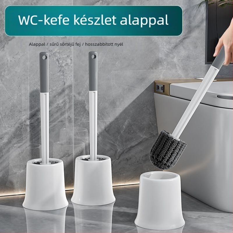 WC-kefe készlet talppal – műanyagból; súly 201,5 g; csomagolás: OPP zacskó; márka Zhiben bear