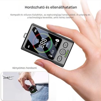 Gc3000 hordozható szén-monoxid, hőmérséklet és páratartalom 3 az 1-ben detektor – tartomány 400–5000 ppm, pontosság ±5%, USB tápegység