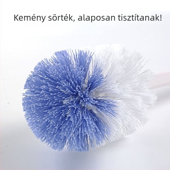 Camellia Műanyag WC-kefe puha sörtéjű, lila és fehér