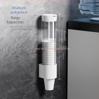 Fali pohártartó, PP anyag, modern minimalist stílus, súly 0.157 kg