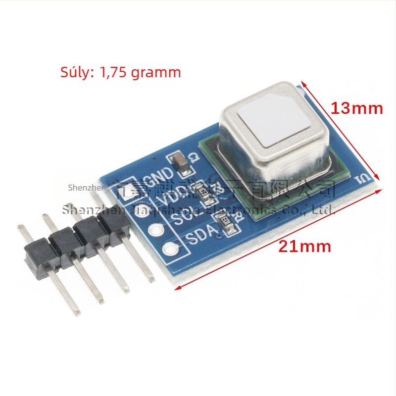 SCD40/SCD41 CO2 gázérzékelő modul, hőmérséklet- és páratartalom-méréssel, I2C interfész