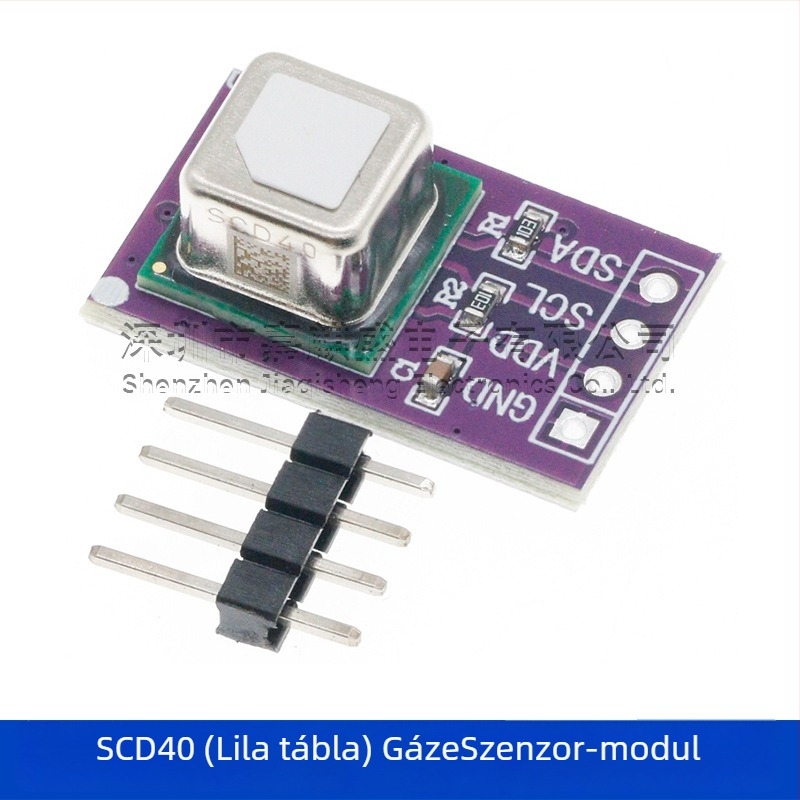 SCD40/SCD41 CO2 gázérzékelő modul, hőmérséklet- és páratartalom-méréssel, I2C interfész