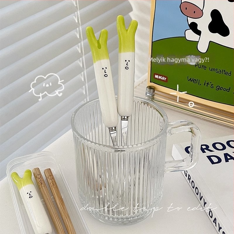 430 rozsdamentes acélból készült kanál, villa és evőpálcika készlet IN STYLE, tükrös felület, hordozható tároló tok