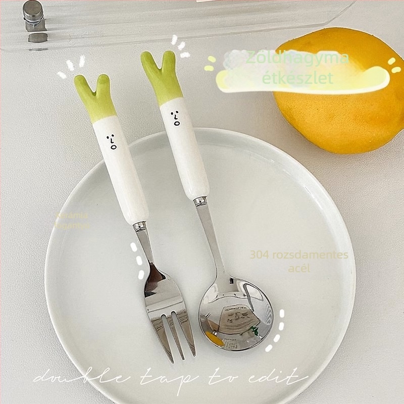 430 rozsdamentes acélból készült kanál, villa és evőpálcika készlet IN STYLE, tükrös felület, hordozható tároló tok