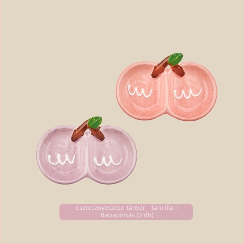 Kerámiából készült kétrekeszes mártásos tál, szabálytalan formájú, szószokhoz és teás nassolnivalókhoz; mikrohullámú sütőben nem használható.