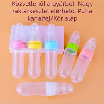 Xiwang szilikon bébi etetőkanál, 6 hónapos kortól, minimalist stílus