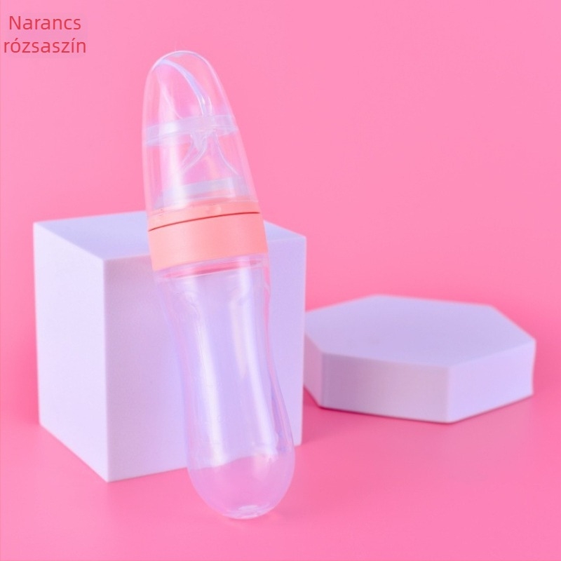 Xiwang szilikon bébi etetőkanál, 6 hónapos kortól, minimalist stílus