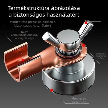 Függőleges gyorsszorító hegesztéshez mágneses földelőcsipesz
