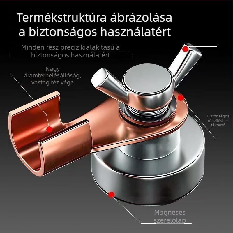 Függőleges gyorsszorító hegesztéshez mágneses földelőcsipesz