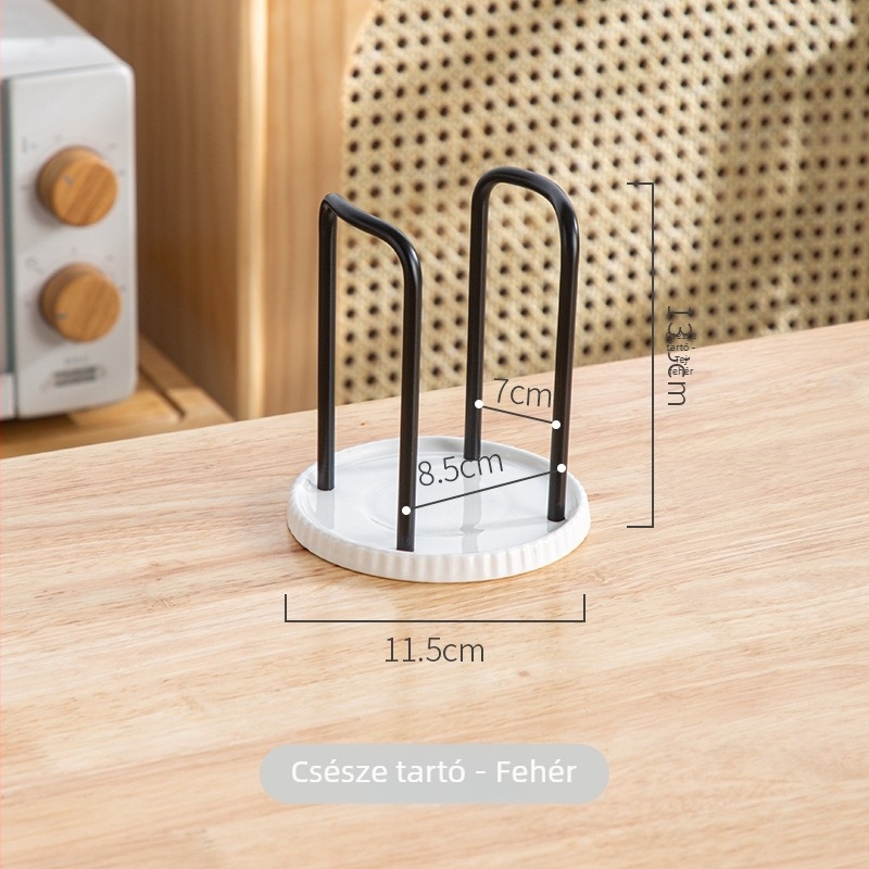 Sumeiji kerámia pohártartó, modern minimalist design, fúrás nélkül