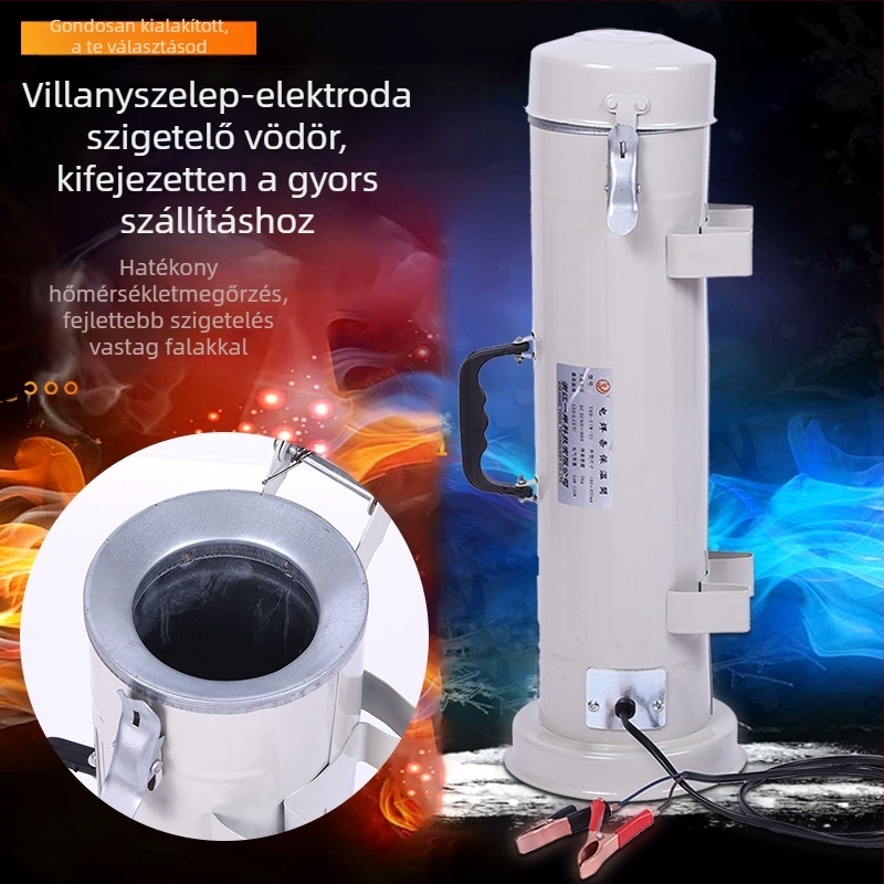 Hegesztő elektródok szigetelő hordója, kettős használatú (függőleges és vízszintes), hordozható háztartási modell, Márka: Más, Nem importált
