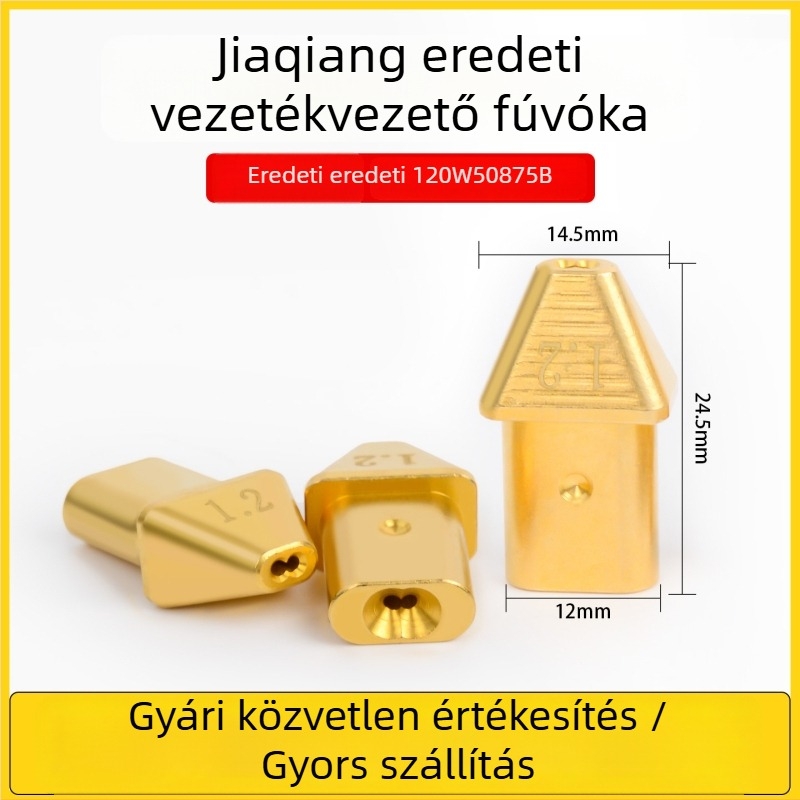 Jiaqiang lézeres huzalvezető fúvóka kézi lézeres hegesztéshez, dupla huzaladagolás, 120W, modell 50875B, huzalkimeneti hüvely kiegészítő 76C