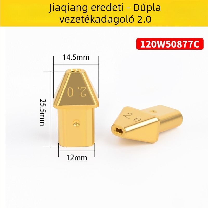 Jiaqiang lézeres huzalvezető fúvóka kézi lézeres hegesztéshez, dupla huzaladagolás, 120W, modell 50875B, huzalkimeneti hüvely kiegészítő 76C