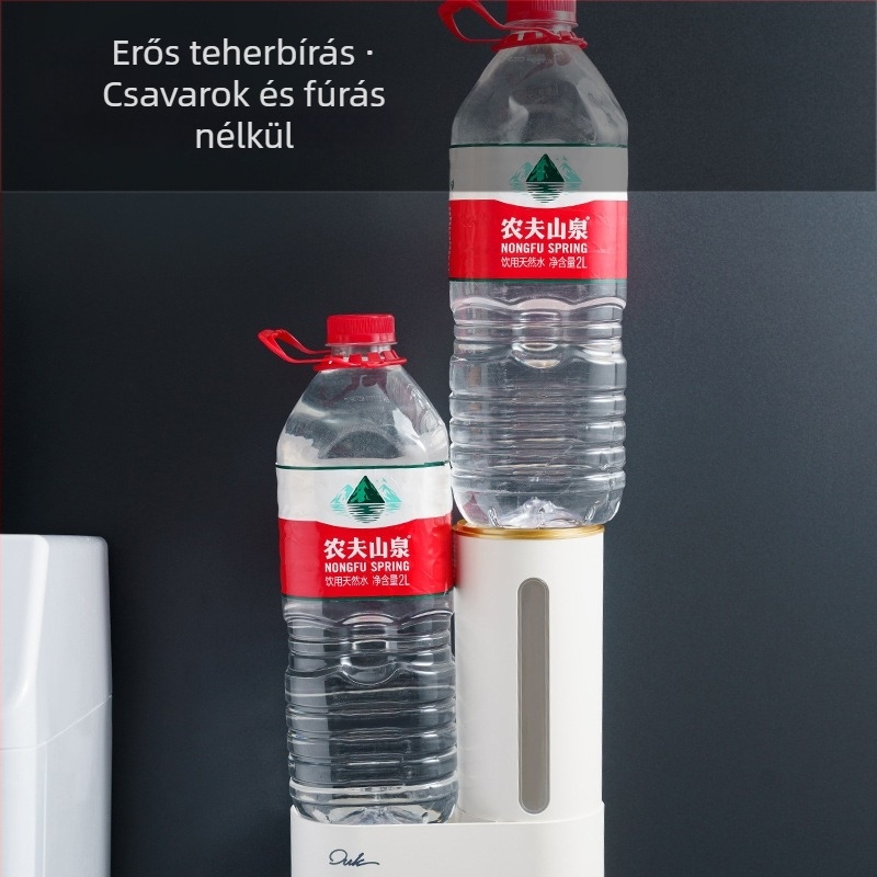 Fali pohártartó vízadagolóhoz, műanyag, modern minimalista stílus, 1 réteg, szerelés nélkül