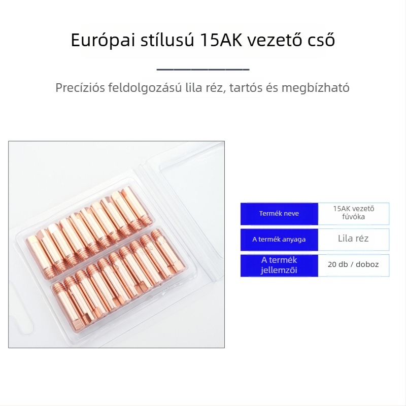 Hegesztési fogyóanyagok: gázvédett MIG hegesztés, érintkező csúcs, fúvóka európai stílusú hegesztőpisztolyhoz