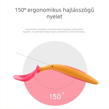 Baba etetőkanál edzés készlet – minimalistikus dizájn, PP anyag, 6 hónapos kortól, 1 db, Green Sophora Valley