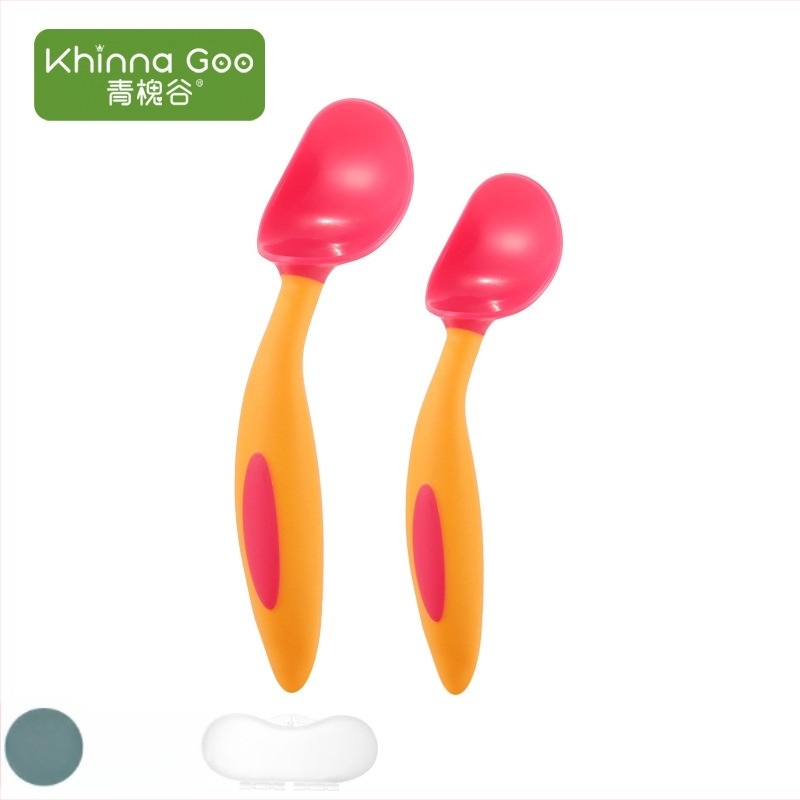 Baba etetőkanál edzés készlet – minimalistikus dizájn, PP anyag, 6 hónapos kortól, 1 db, Green Sophora Valley