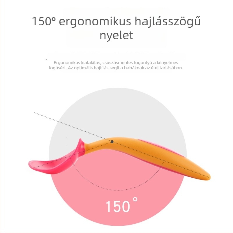 Baba etetőkanál edzés készlet – minimalistikus dizájn, PP anyag, 6 hónapos kortól, 1 db, Green Sophora Valley