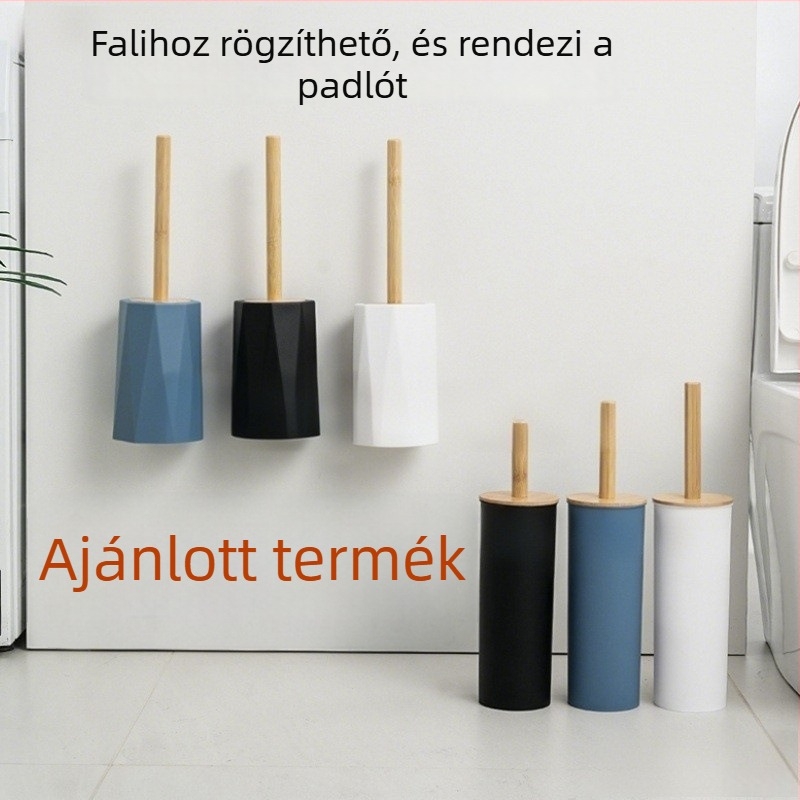 WC-kefe hosszú nyéllel, kerek fej, talppal, műanyagból, tömeg 228.3 g