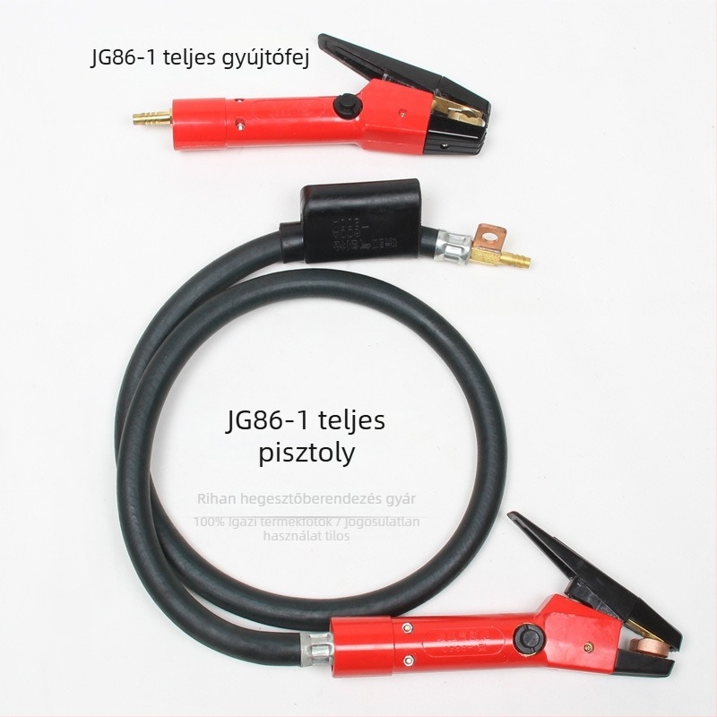 Hegesztő karbonszív ívű levegővel működő pisztolyfej, QB600A/QB800A/JG86-1, réz, 10 A