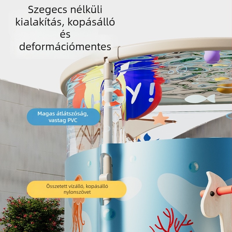 PVC babafürdető kád – fürdőhöz, összecsukható kialakítás, Yi ling márka