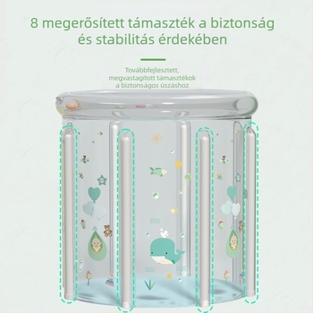 Belső használatra szánt, felfújható baba fürdőmedence gyerekeknek