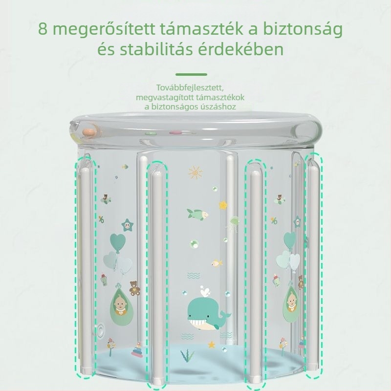 Belső használatra szánt, felfújható baba fürdőmedence gyerekeknek