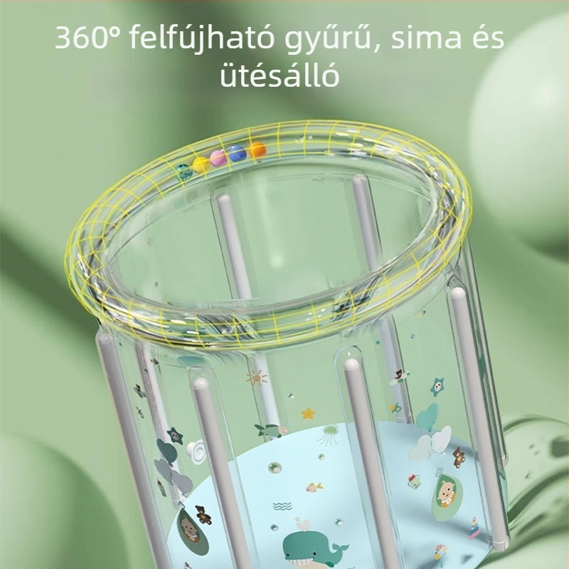 Belső használatra szánt, felfújható baba fürdőmedence gyerekeknek