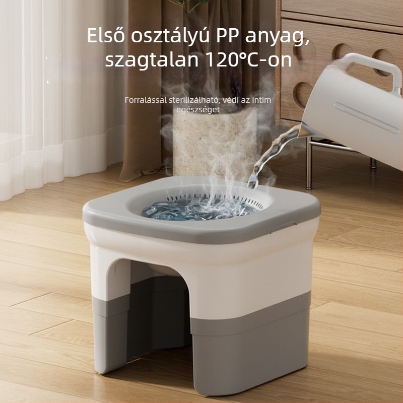 Hemorroidokhoz ülőfürdő felnőtteknek, műanyagból, kiemelt dizájn, fürdőzéshez, Meng Beibei márka