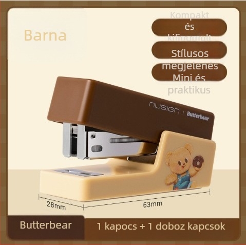 Deli NS083-B mini tűzőgép, diákoknak, kompakt, 25 mm tűzés, 40 oldal kapacitás, modell NS083-B