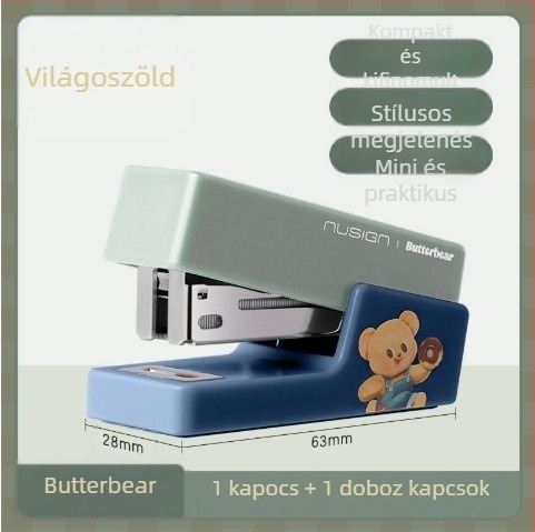 Deli NS083-B mini tűzőgép, diákoknak, kompakt, 25 mm tűzés, 40 oldal kapacitás, modell NS083-B