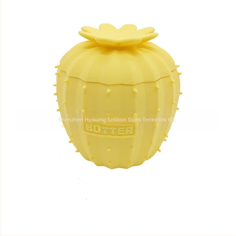 Szilikon vajtartó fedővel – asztali vajtál, kreatív kaktusz dizájn, egyedi logóval, bevezetés 2024.10