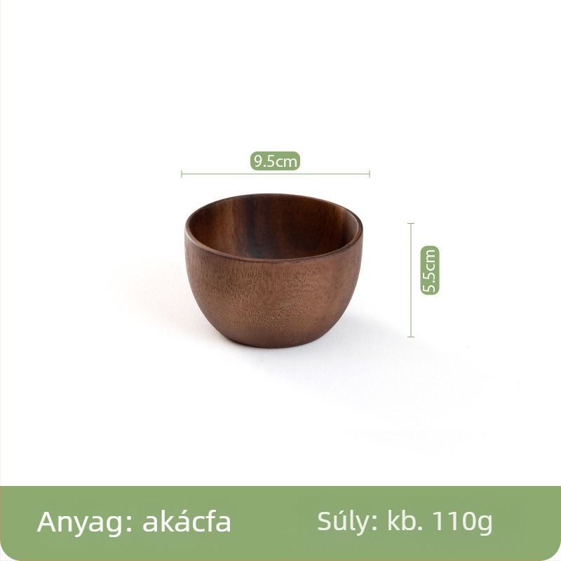 Fából készült salátás tál kör alakú, csíkos mintával, világos luxus-retro stílusban; alkalmas étkezésre, kávézásra és teázásra, nyomtatott logóval