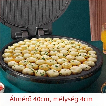 Elektromos palacsinta serpenyő, egyoldali fűtés, gombos vezérlés, 1500 W+, időzítővel