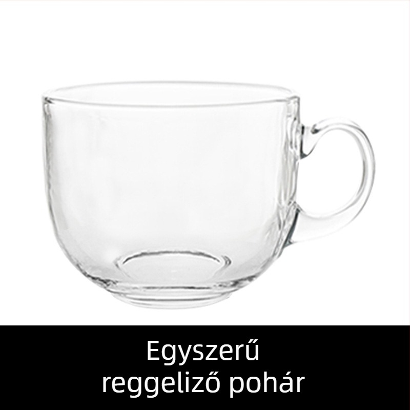 Üvegpohár vízhez fedővel és kanállal – egyrétegű, általános üveg, háztartási használatra