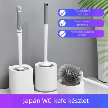 Soaring WC-kefe készlet talppal, műanyagból, 226 g, 1 db, háztartási és szállodai használatra, tisztítás holt szögek nélkül