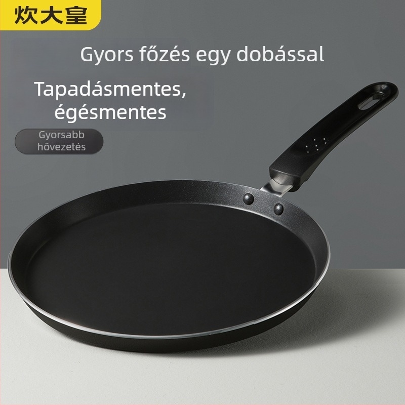 Tapadásmentes palacsintasütő – alumínium, modell j24G, indukciós és gázfőzővel kompatibilis, 1 kg