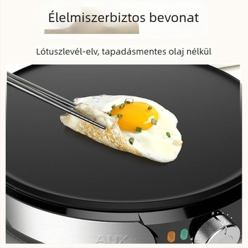 Elektromos palacsintasütő AUX-LA102, 220V, 1200W, mechanikus vezérlés, 4–5 fő számára