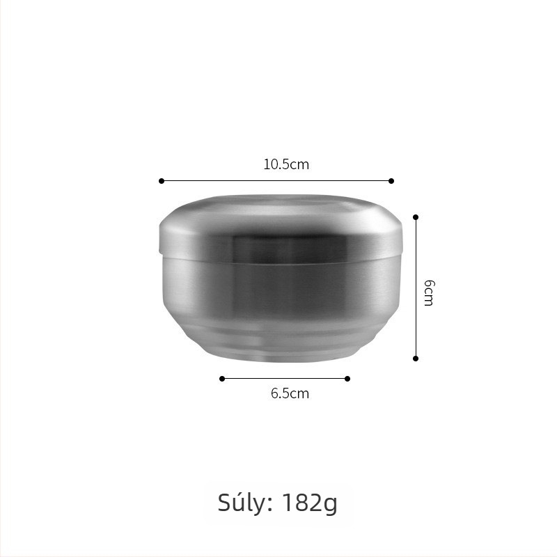 304 rozsdamentes acélból készült kétszintes rizstál fedővel, égési védelem és hőszigetelés, modern minimalist dizájn