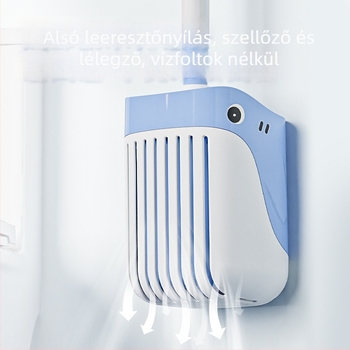 WC-kefe készlet alapzattal és folyadéktartállyal, nyomásos tisztítás, műanyag kivitel
