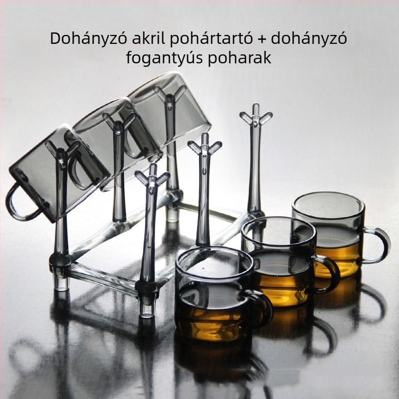 Akril pohártartó – modern minimalista dizájn, egyszerű stílus, pohárpolc