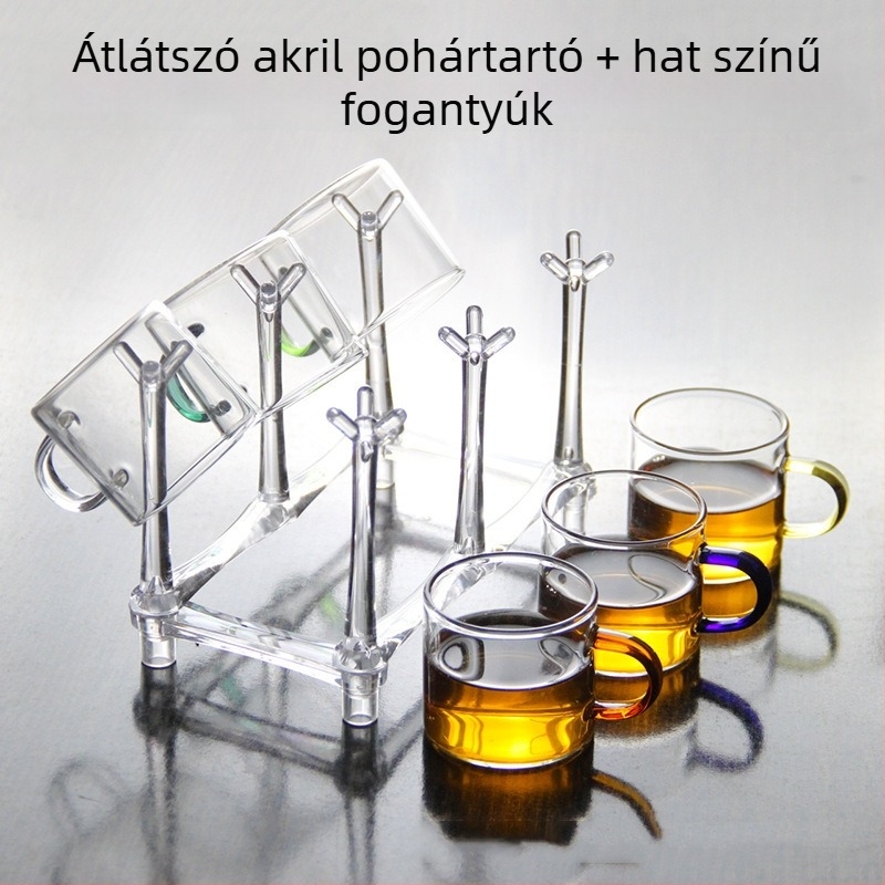 Akril pohártartó – modern minimalista dizájn, egyszerű stílus, pohárpolc