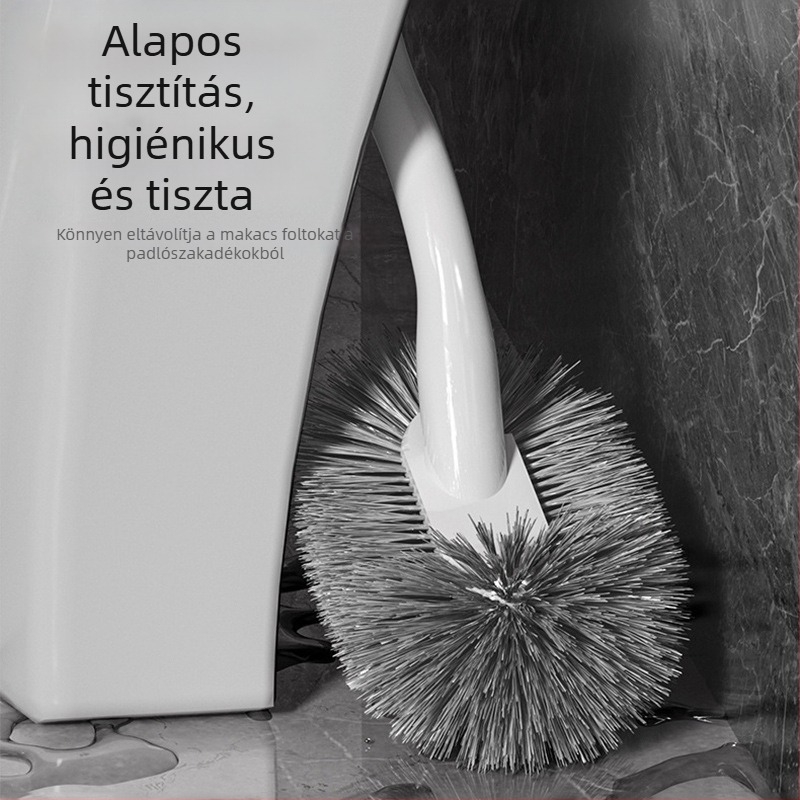 WC-kefe talppal, hosszított, falra szerelhető, műanyag, holttér nélküli dizájn