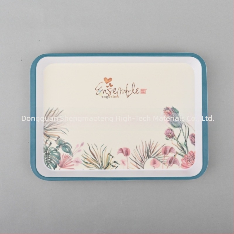 Pallet sorozatú téglalap alakú tál, melamin alapú porcelán-imitáció, testreszabás elérhető, logónyomtatás lehetséges, ajándékhoz megfelelő