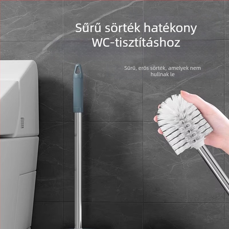 WC-kefe talppal, hosszú nyéllel, falra szerelve, holt zugok nélkül, török vécéhez való