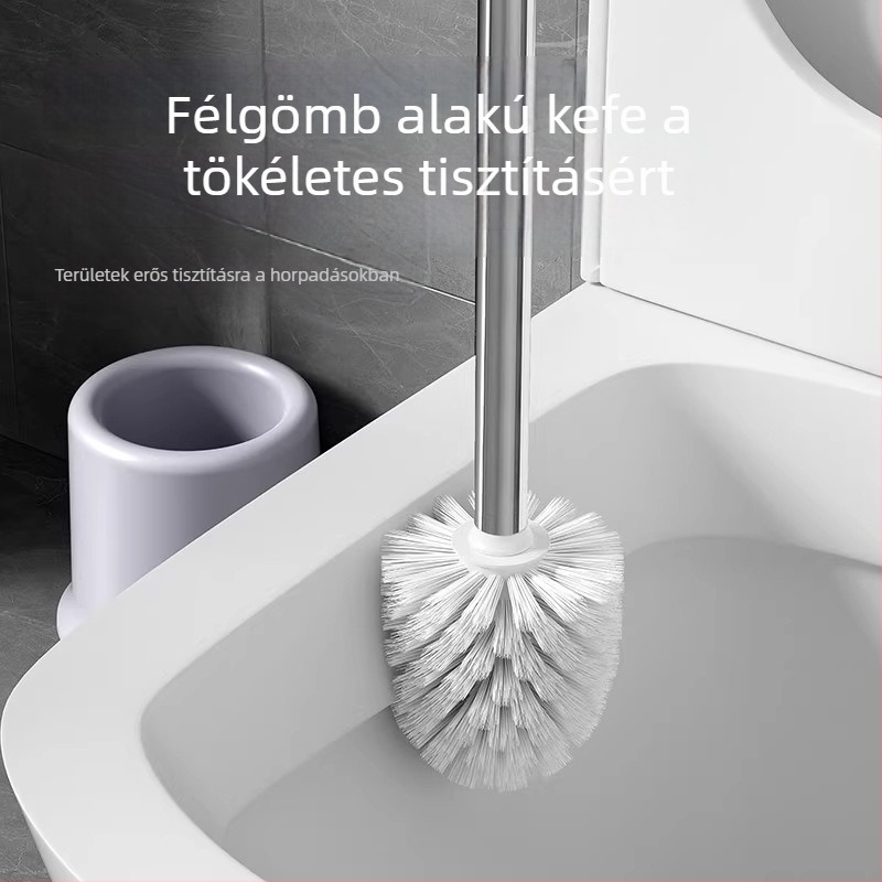 WC-kefe talppal, hosszú nyéllel, falra szerelve, holt zugok nélkül, török vécéhez való