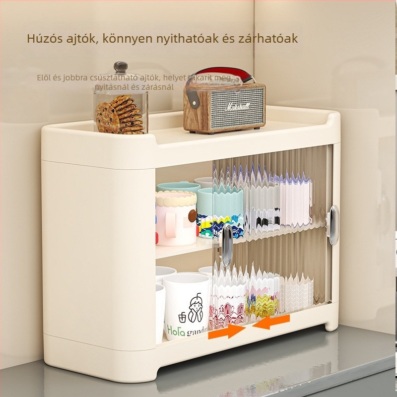 Pohártartó, műanyag anyag, könnyed luxus stílus, fúrás nélkül, súly 1,9 kg, 2025-ben érkezik.