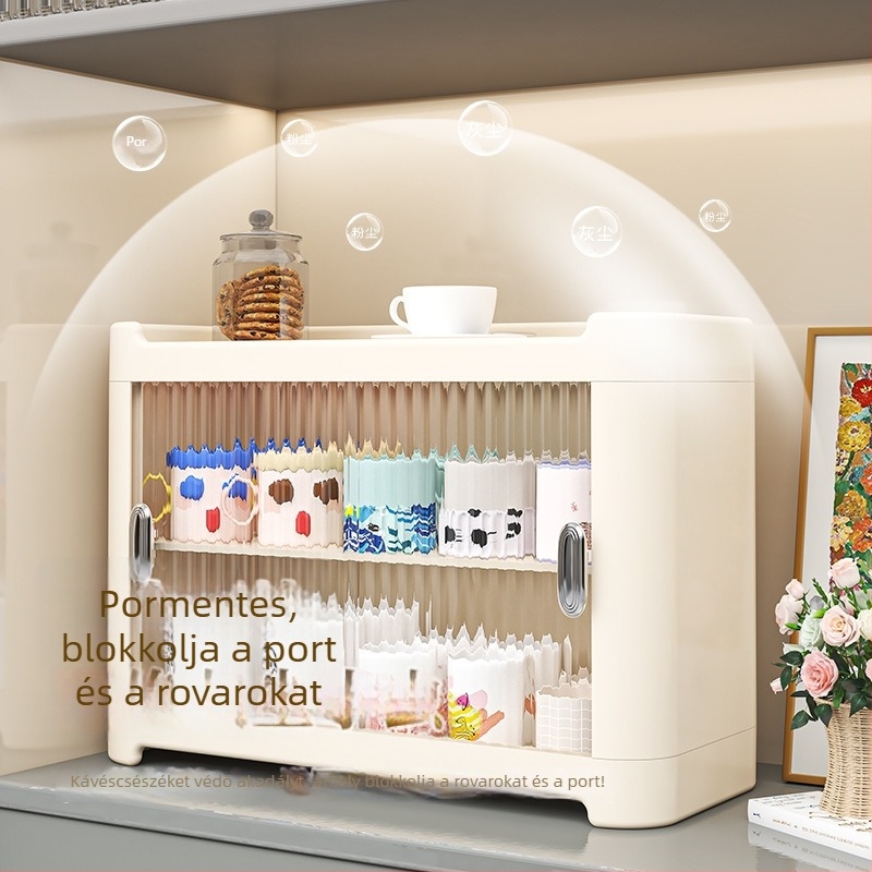 Pohártartó, műanyag anyag, könnyed luxus stílus, fúrás nélkül, súly 1,9 kg, 2025-ben érkezik.